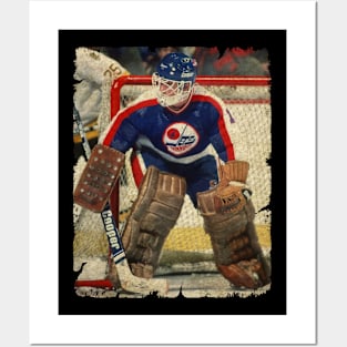 Brian Hayward, 1985 in Winnipeg Jets (4.28 GAA) Posters and Art